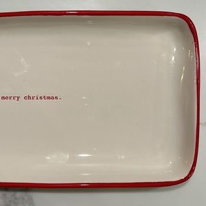 Rae Dunn Merry Christmas platter